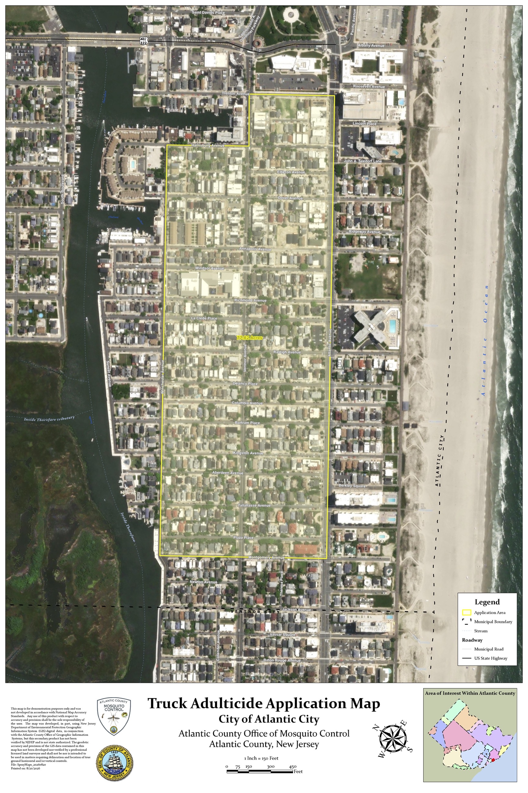 Mosquito spraying scheduled in nearby Atlantic City